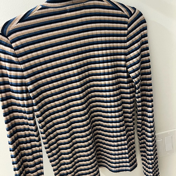 Madewell striped cotton ribbed turtleneck - Picture 3 of 3